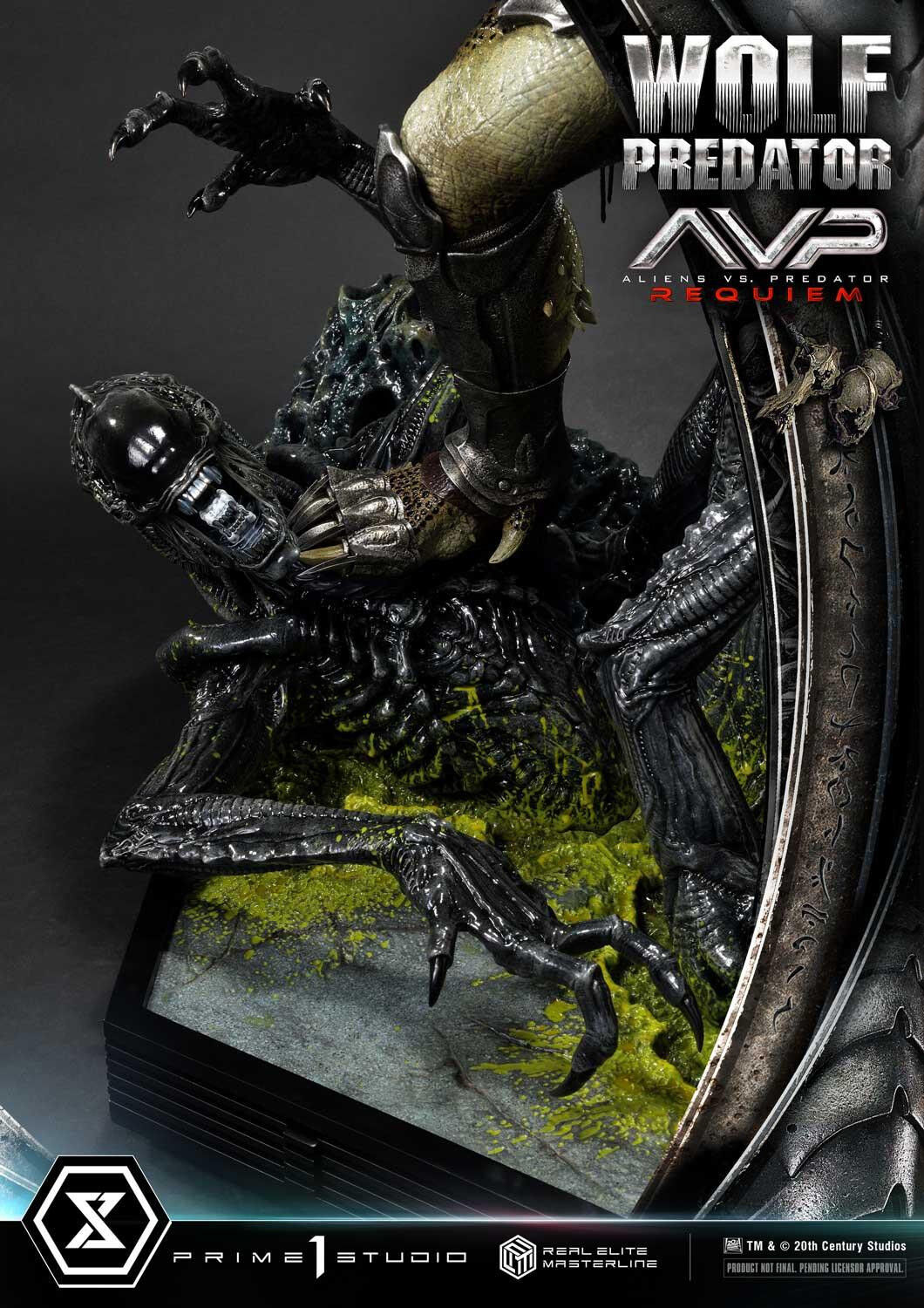Aliens Vs Predator: Requiem - Alien Warrior - Wolf Predator - Real Elite Masterline  (REMAVP-01) - 1/3 (Prime 1 Studio) photo 78
