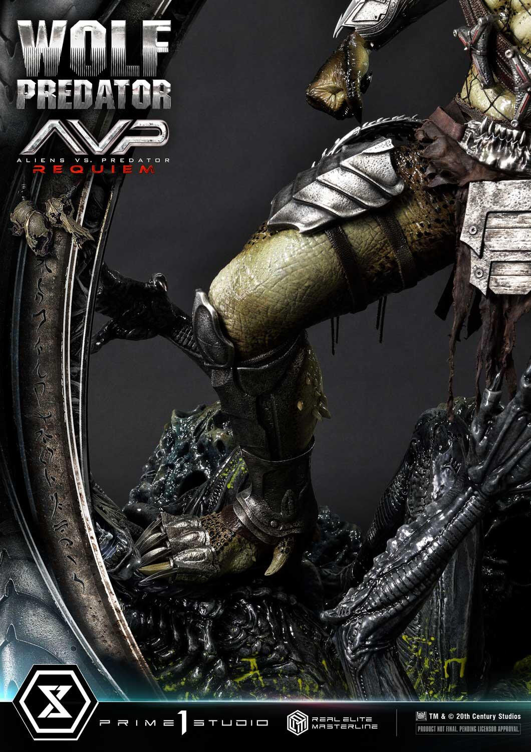 Aliens Vs Predator: Requiem - Alien Warrior - Wolf Predator - Real Elite Masterline  (REMAVP-01) - 1/3 (Prime 1 Studio) photo 79