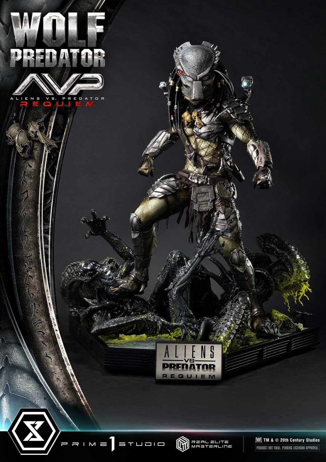 Aliens Vs Predator: Requiem - Alien Warrior - Wolf Predator - Real Elite Masterline  (REMAVP-01) - 1/3 (Prime 1 Studio) photo 84