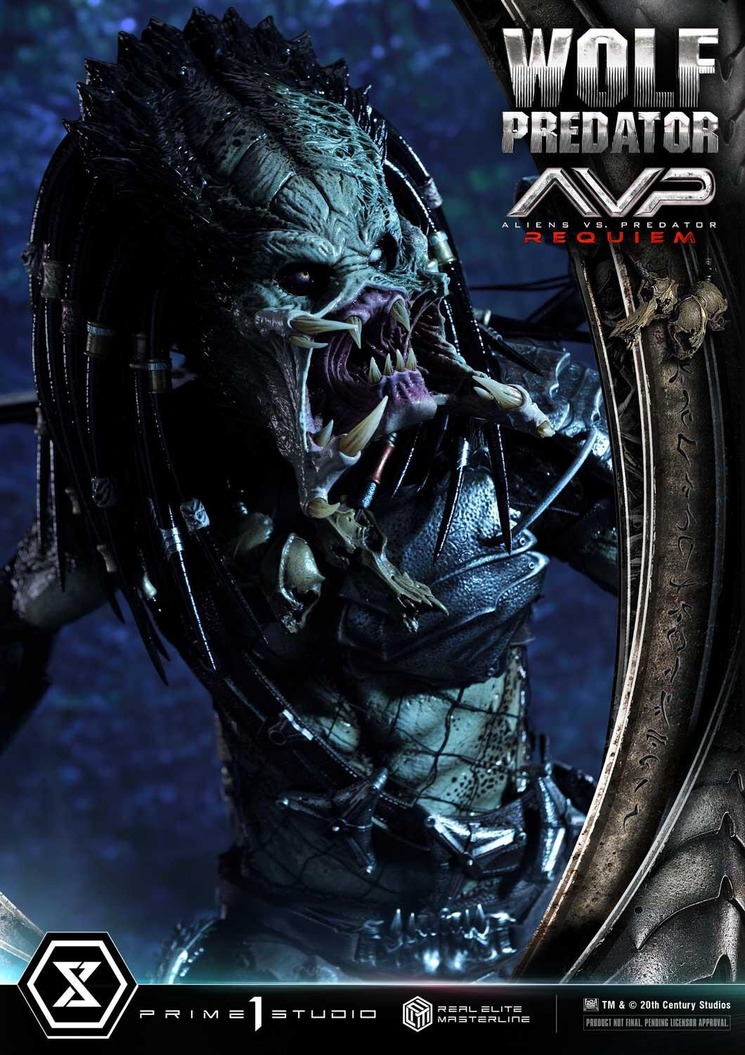 Aliens Vs Predator: Requiem - Alien Warrior - Wolf Predator - Real Elite Masterline  (REMAVP-01) - 1/3 (Prime 1 Studio) photo 86