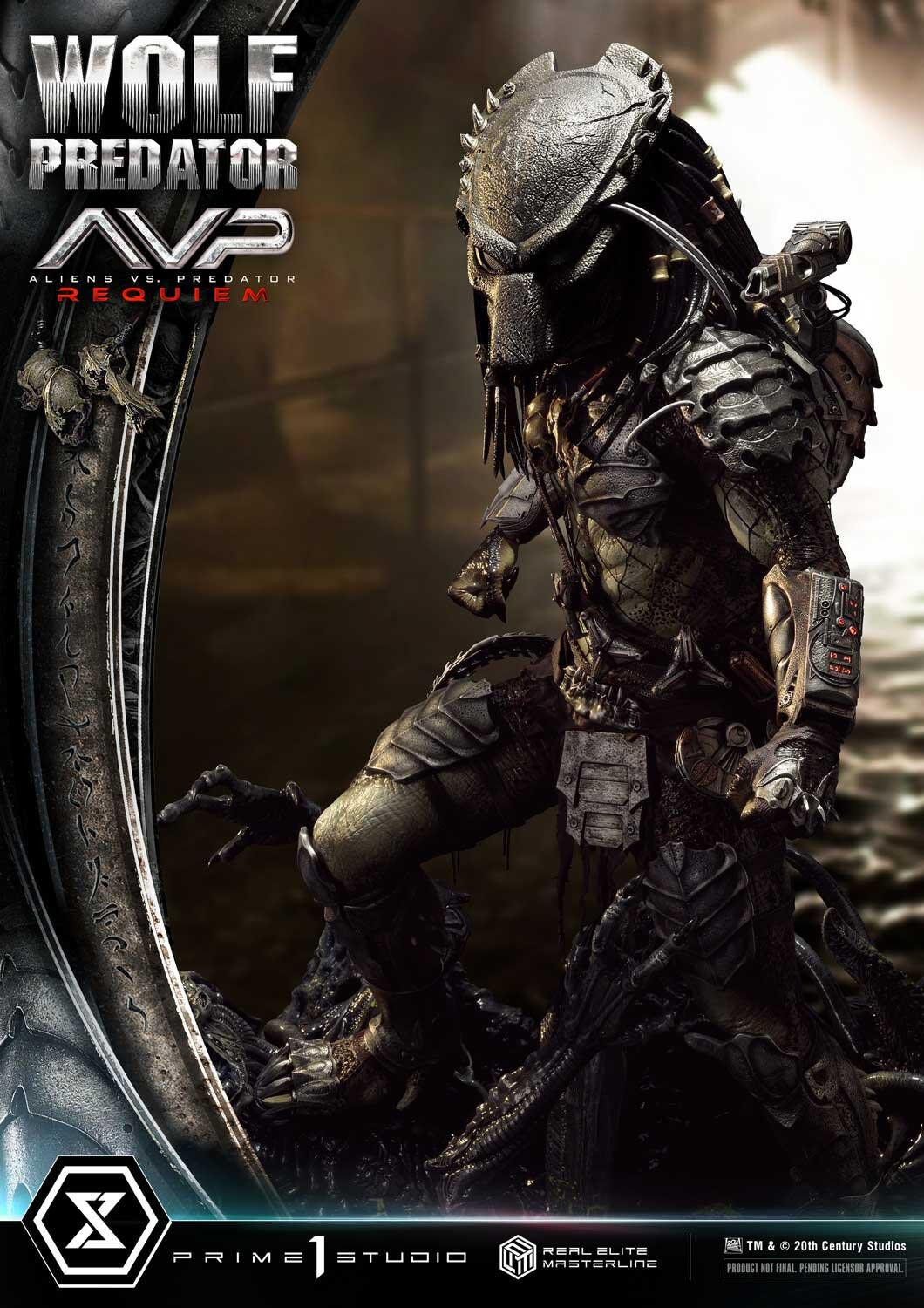 Aliens Vs Predator: Requiem - Alien Warrior - Wolf Predator - Real Elite Masterline  (REMAVP-01) - 1/3 (Prime 1 Studio) photo 90