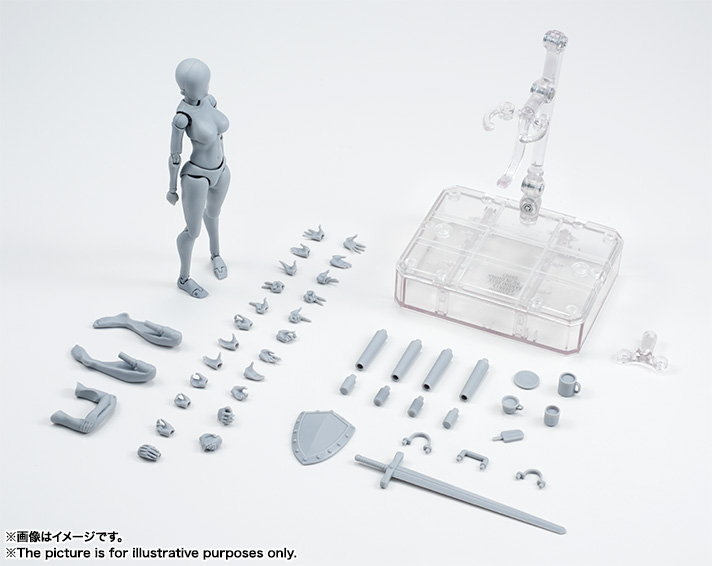S.H.Figuarts - Body-chan - Yabuki Kentarou Edition, DX Set, Gray Color Ver. (Bandai) photo 4