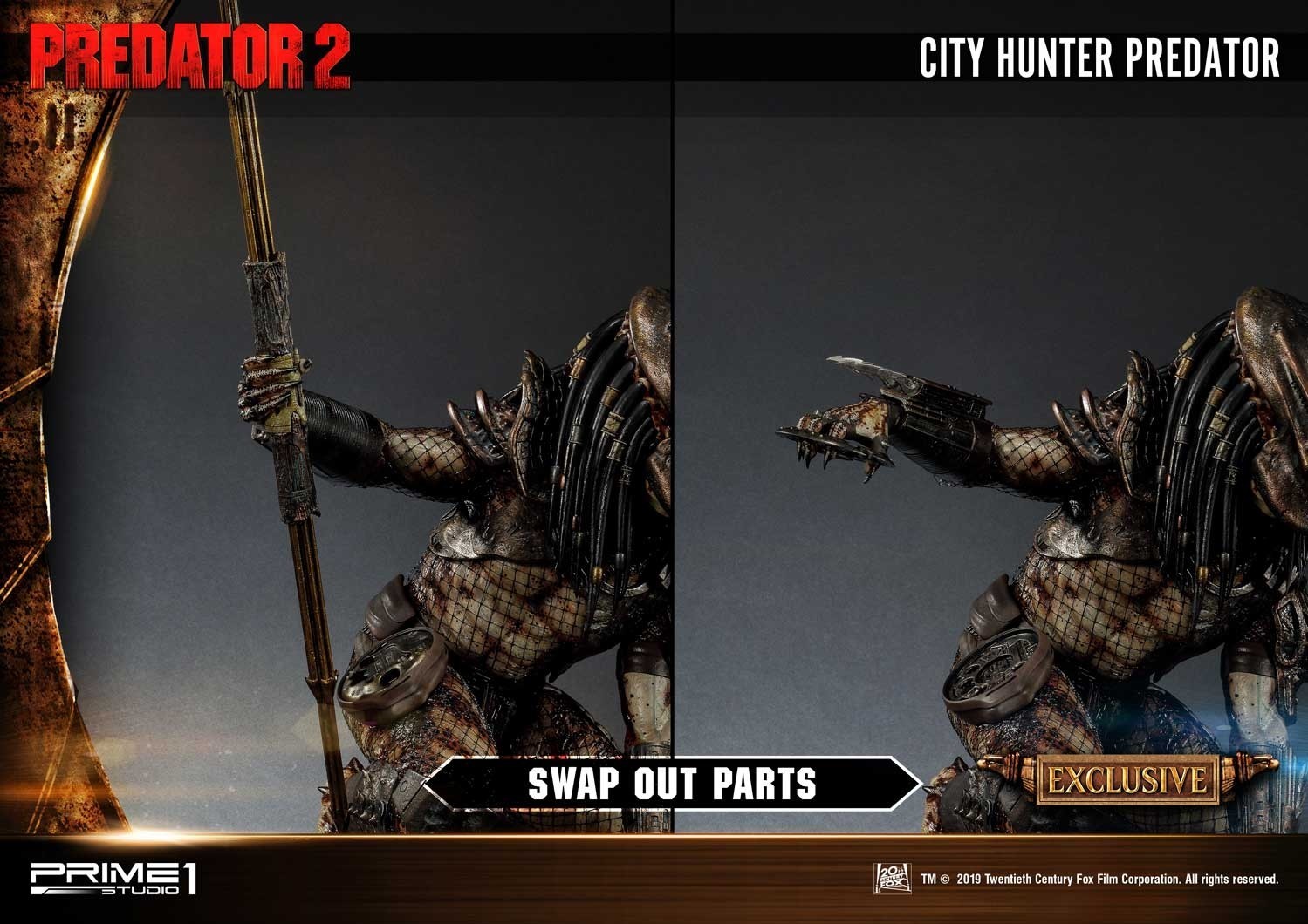 Predator 2 - City Hunter - 3D Wall Art (WAPR-01) (Prime 1 Studio) photo 38