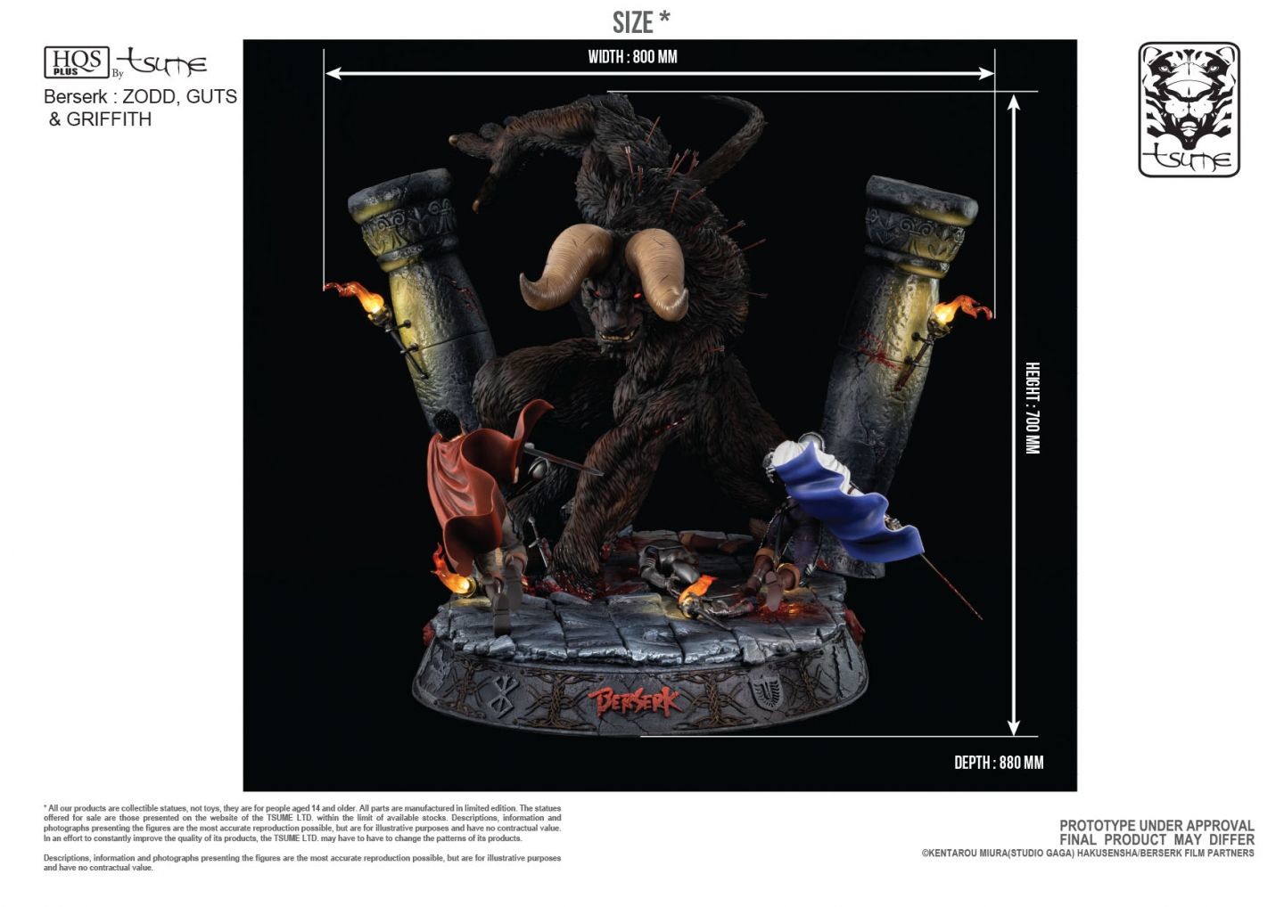 Berserk - Griffith - Guts - Zodd - HQS+ (Tsume) photo 19