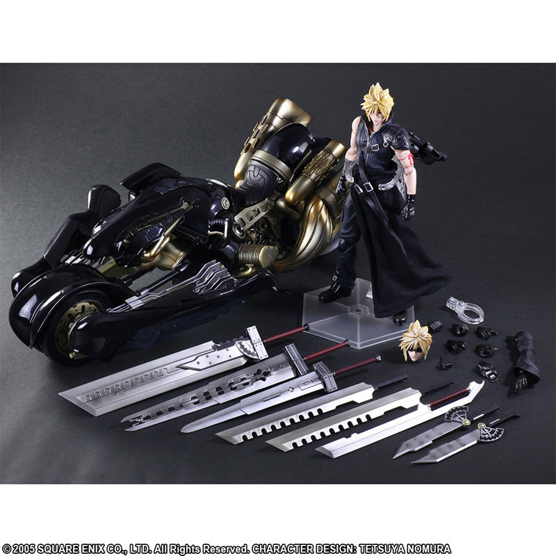 Final Fantasy VII: Advent Children - Cloud Strife - Play Arts Kai - & Fenrir (Square Enix)