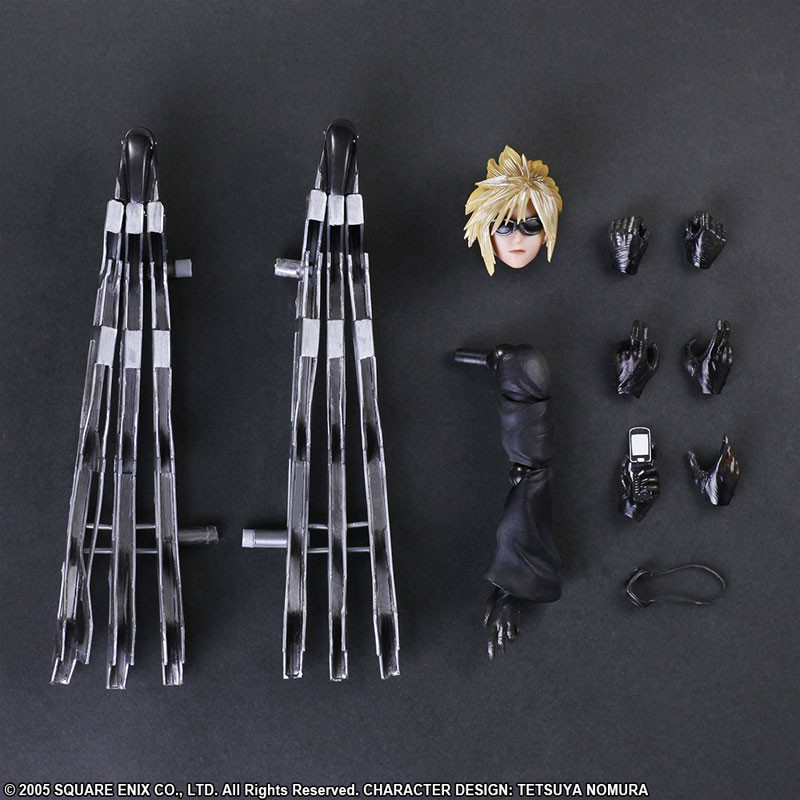 Final Fantasy VII: Advent Children - Cloud Strife - Play Arts Kai - & Fenrir (Square Enix)