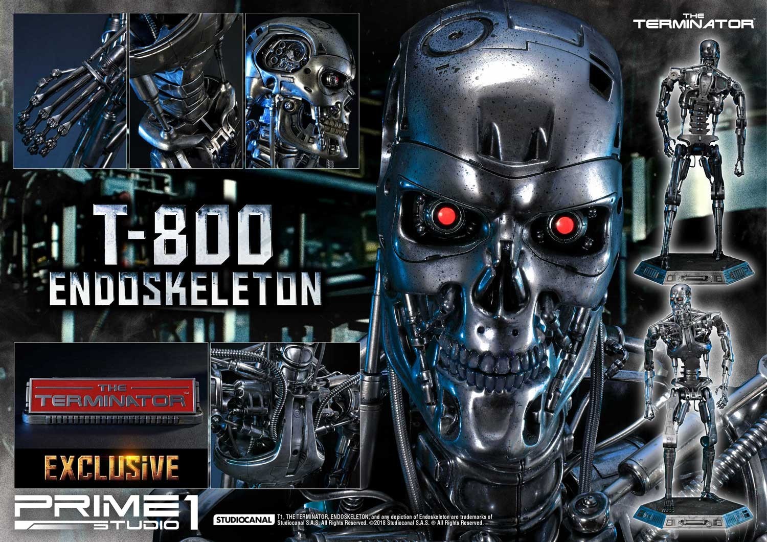 The Terminator - T-800 - High Definition Museum Masterline Series  (HDMMT1-01) - 1/2 (Prime 1 Studio) photo 8