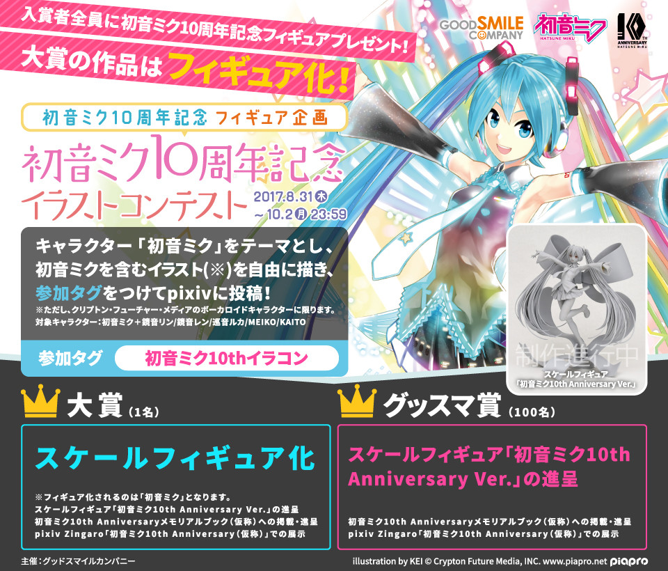 Vocaloid - Hatsune Miku - 1/7 - 10th Anniversary Ver. (Good Smile Company) photo 11