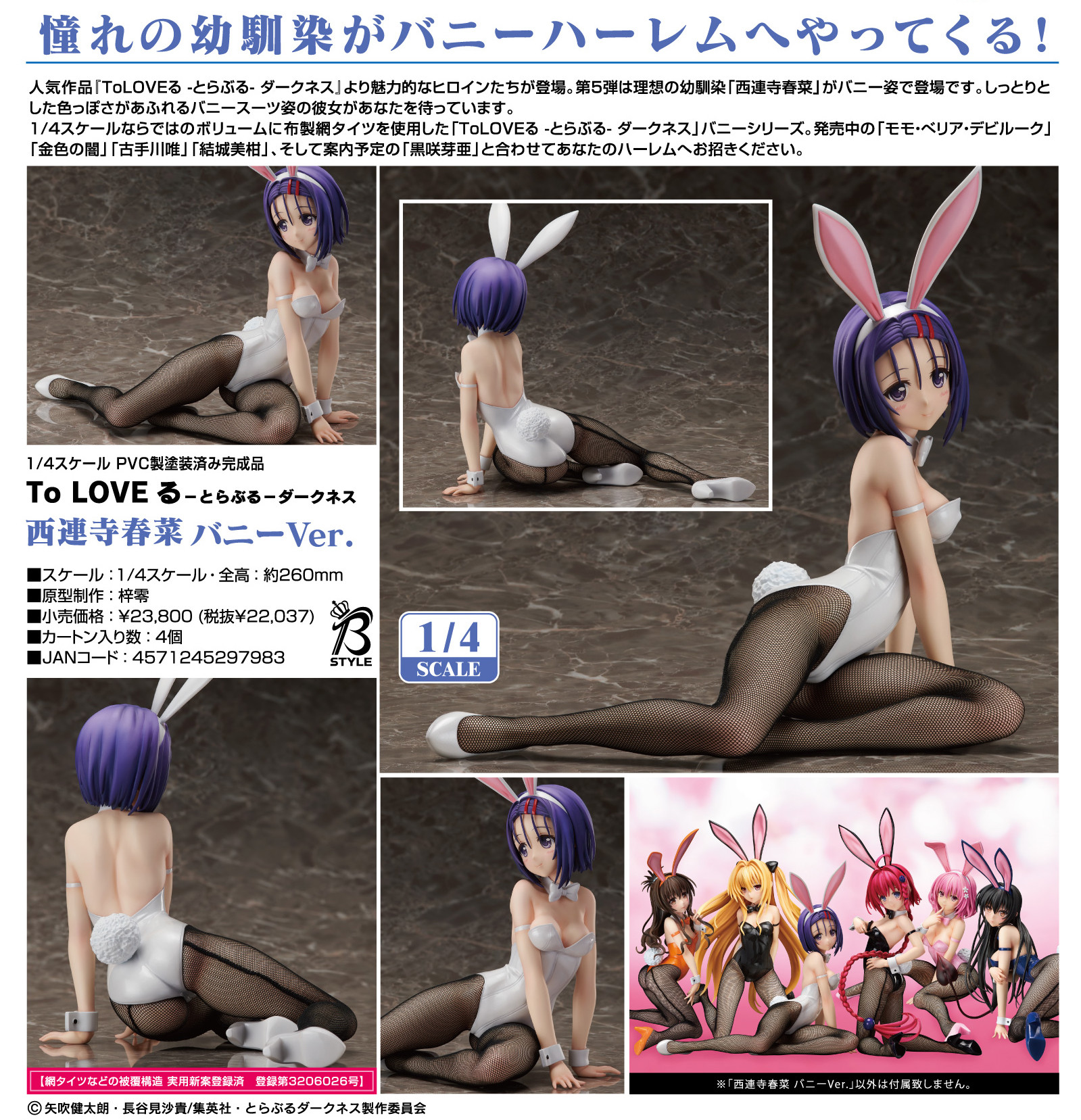 To LOVEru Darkness - Sairenji Haruna - B-style - 1/4 - Bunny Ver. (FREEing) photo 15
