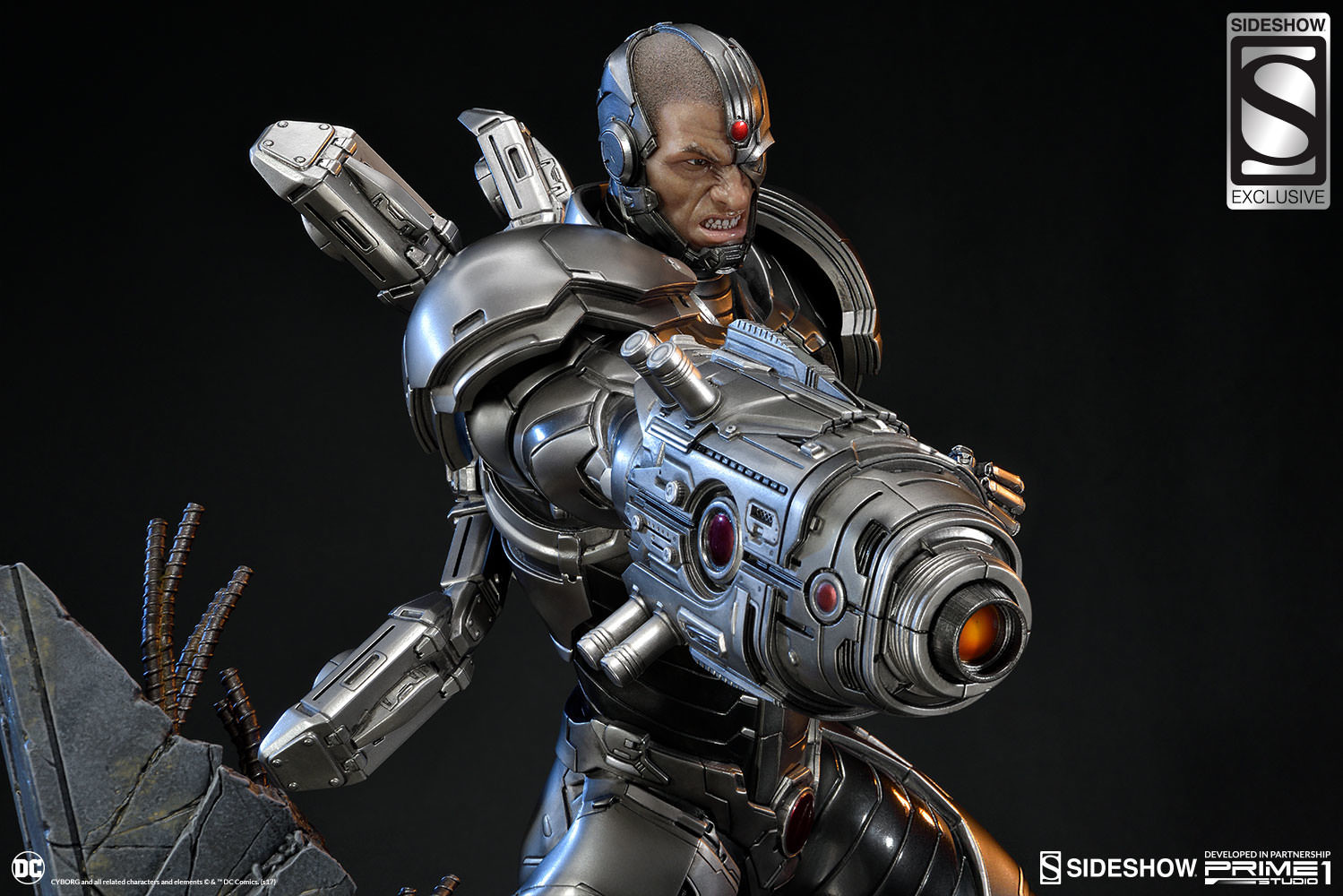 Justice League - Cyborg - Premium Masterline  (PMN52-05) - 1/4 - The New52! (Prime 1 Studio, Sideshow Collectibles) photo 2