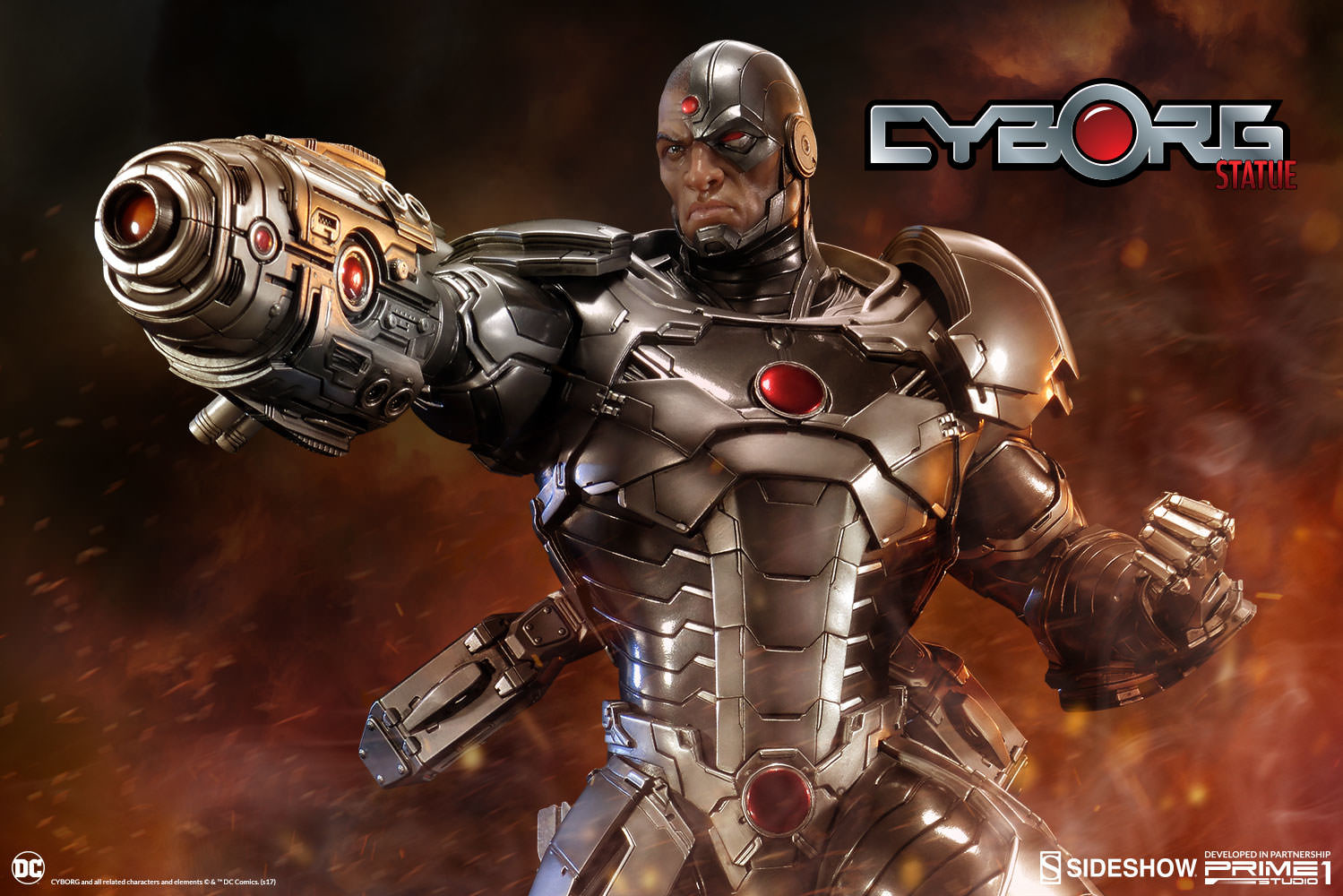 Justice League - Cyborg - Premium Masterline  (PMN52-05) - 1/4 - The New52! (Prime 1 Studio, Sideshow Collectibles) photo 10