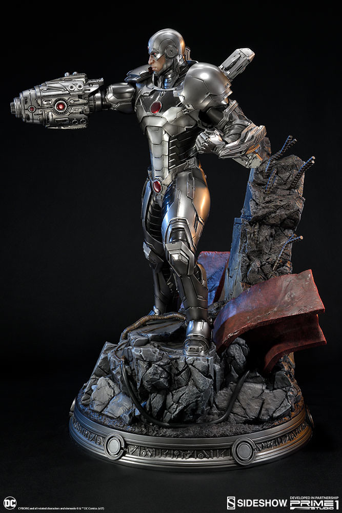 Justice League - Cyborg - Premium Masterline  (PMN52-05) - 1/4 - The New52! (Prime 1 Studio, Sideshow Collectibles) photo 15