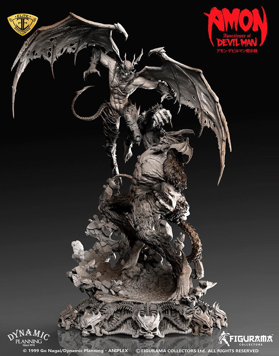 Amon Devilman Mokushiroku - Amon - Devilman - Elite Exclusive Statue - 1/4 (Figurama Collectors) photo 3