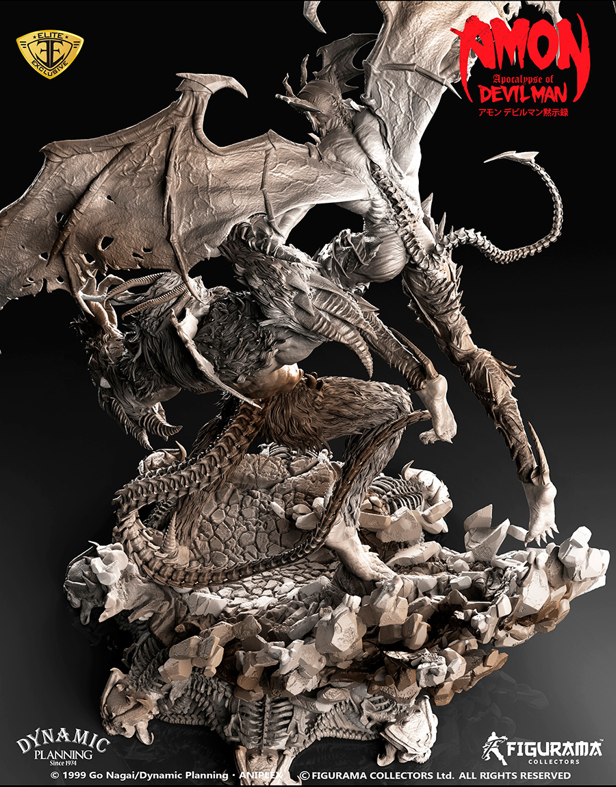 Amon Devilman Mokushiroku - Amon - Devilman - Elite Exclusive Statue - 1/4 (Figurama Collectors) photo 7