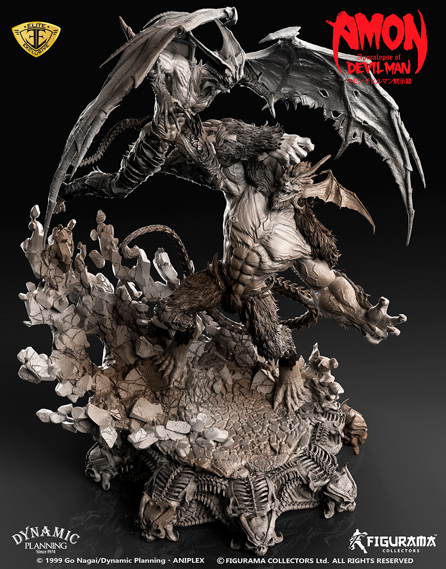 Amon Devilman Mokushiroku - Amon - Devilman - Elite Exclusive Statue - 1/4 (Figurama Collectors) photo 8