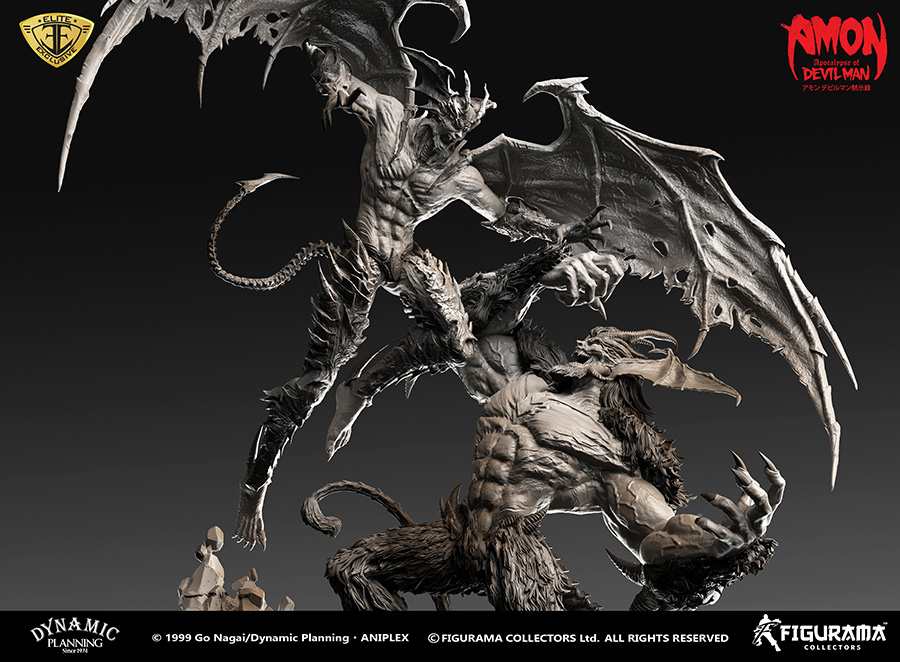 Amon Devilman Mokushiroku - Amon - Devilman - Elite Exclusive Statue - 1/4 (Figurama Collectors) photo 9