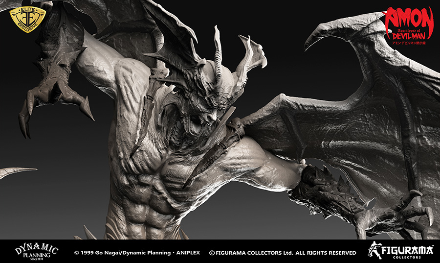 Amon Devilman Mokushiroku - Amon - Devilman - Elite Exclusive Statue - 1/4 (Figurama Collectors) photo 10