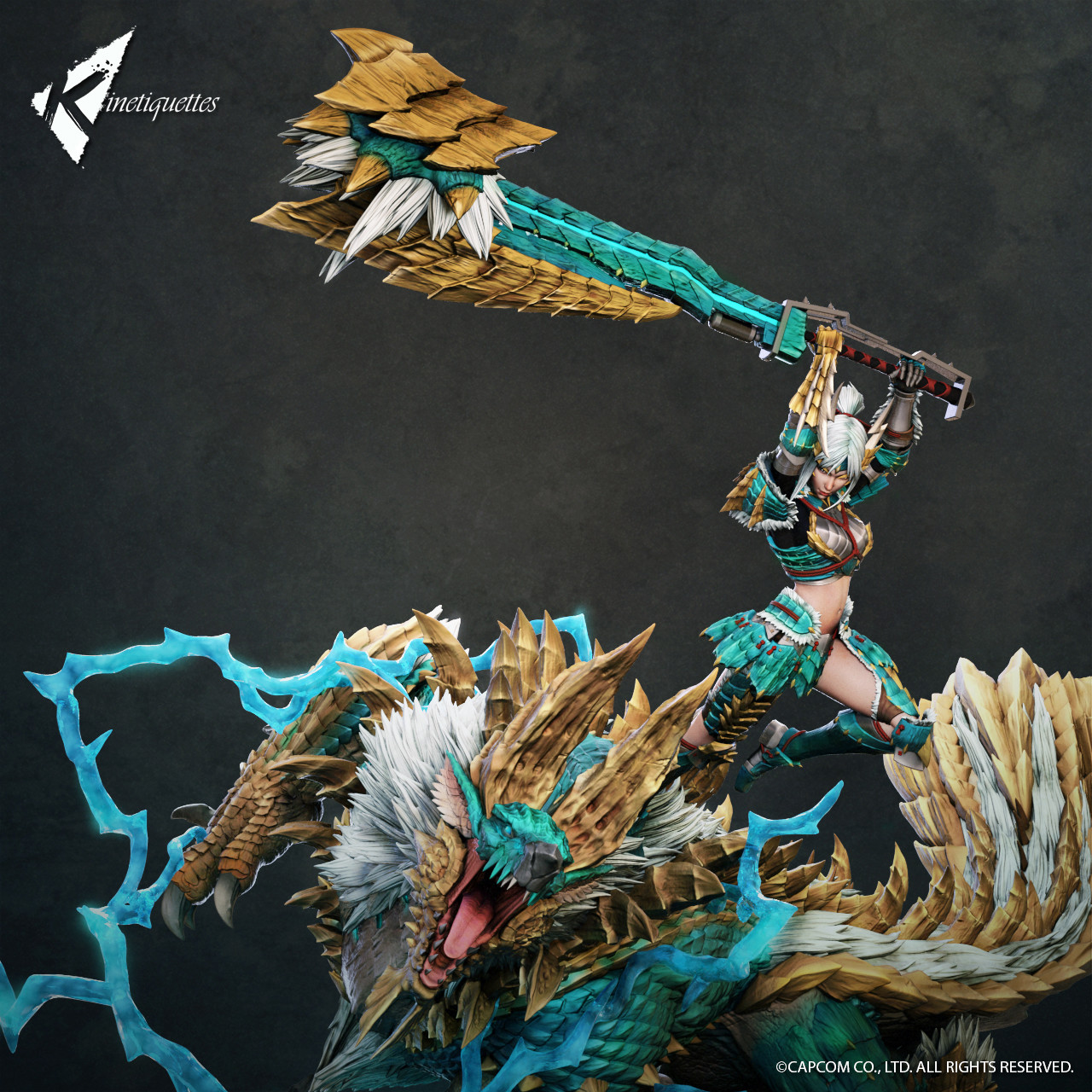 Monster Hunter - Zinogre - 1/10 (Kinetiquettes) photo 6