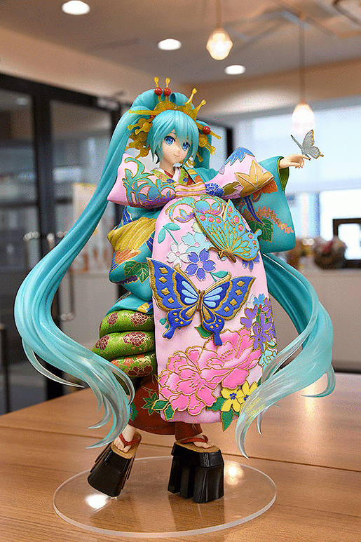 Vocaloid - Hatsune Miku - 1/7 - Chokabuki Kuruwa Kotoba Awase Kagami Ver. (Good Smile Company) photo 3