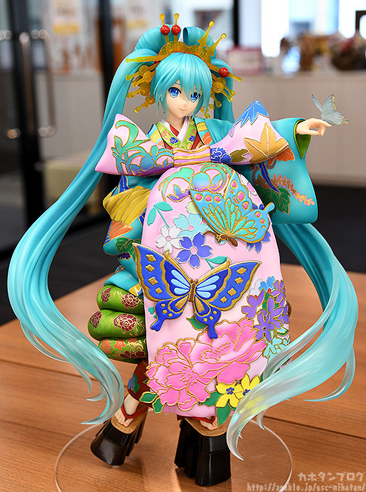 Vocaloid - Hatsune Miku - 1/7 - Chokabuki Kuruwa Kotoba Awase Kagami Ver. (Good Smile Company) photo 10