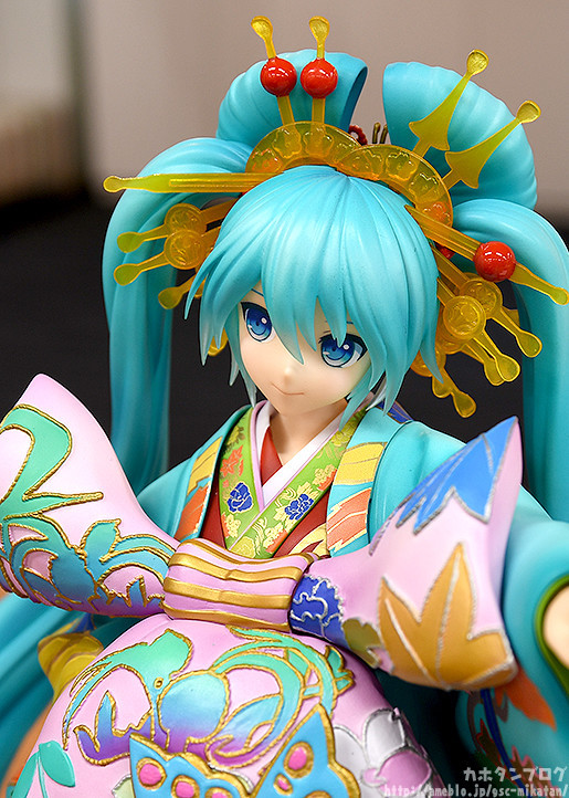 Vocaloid - Hatsune Miku - 1/7 - Chokabuki Kuruwa Kotoba Awase Kagami Ver. (Good Smile Company) photo 14