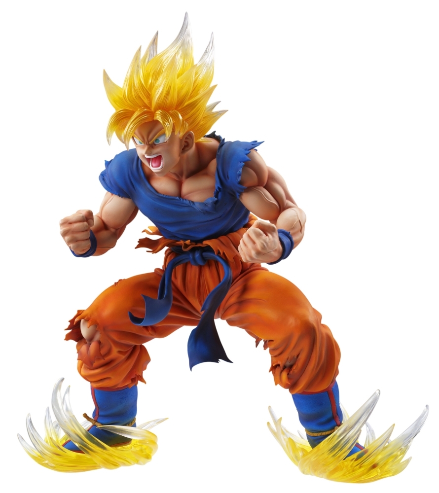 Dragon Ball Kai - Son Goku SSJ - Chouzou Art Collection - 1/8 - Ver. 2 Clear Hair Ver. (Medicos Entertainment) photo 2