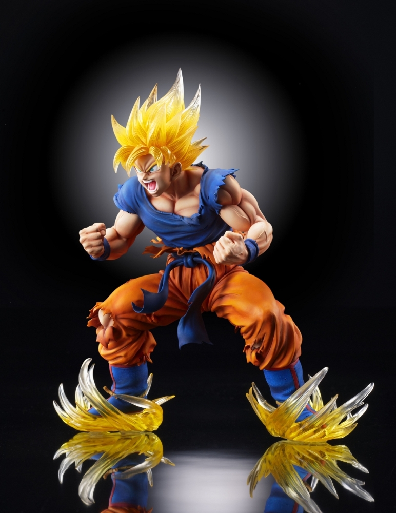 Dragon Ball Kai - Son Goku SSJ - Chouzou Art Collection - 1/8 - Ver. 2 Clear Hair Ver. (Medicos Entertainment) photo 3