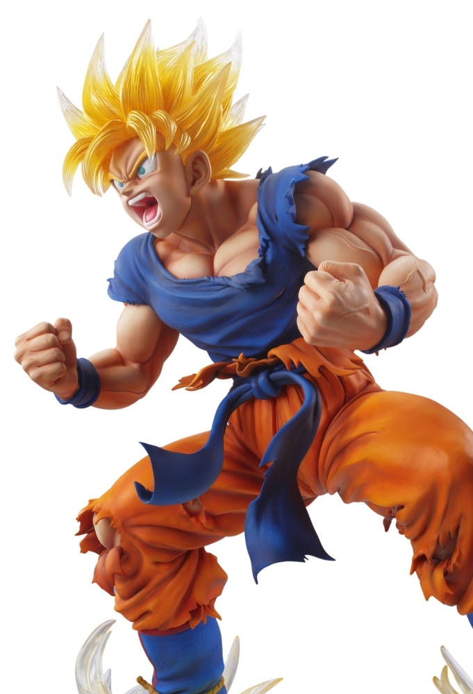Dragon Ball Kai - Son Goku SSJ - Chouzou Art Collection - 1/8 - Ver. 2 Clear Hair Ver. (Medicos Entertainment) photo 4