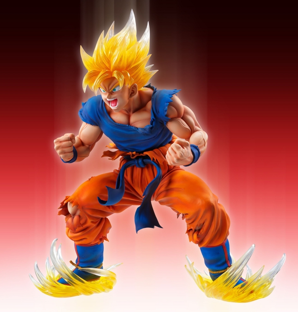 Dragon Ball Kai - Son Goku SSJ - Chouzou Art Collection - 1/8 - Ver. 2 Clear Hair Ver. (Medicos Entertainment) photo 5
