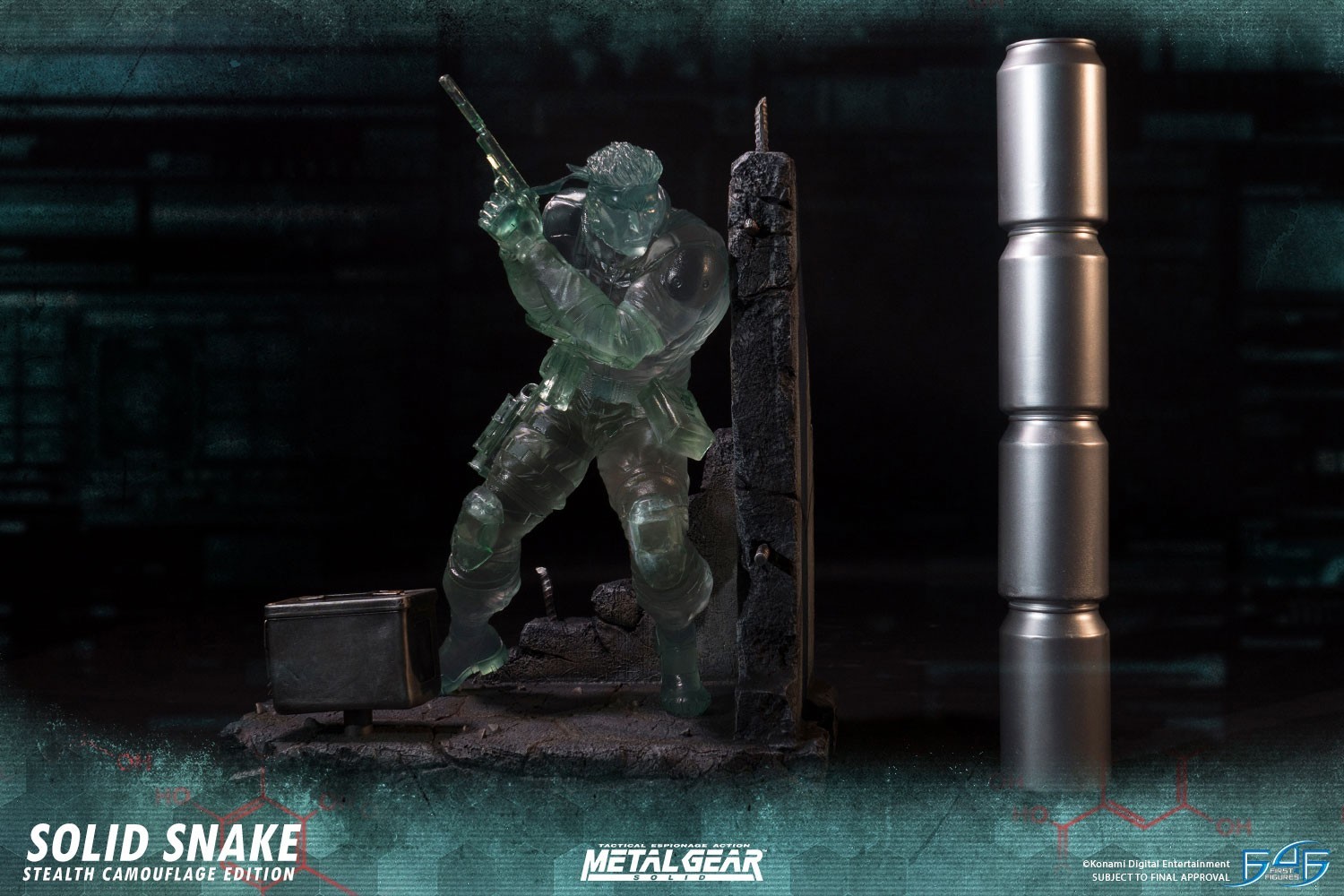 Metal Gear Solid - Solid Snake - 1/4 - Stealth Camouflage Edition (First 4 Figures) photo 11