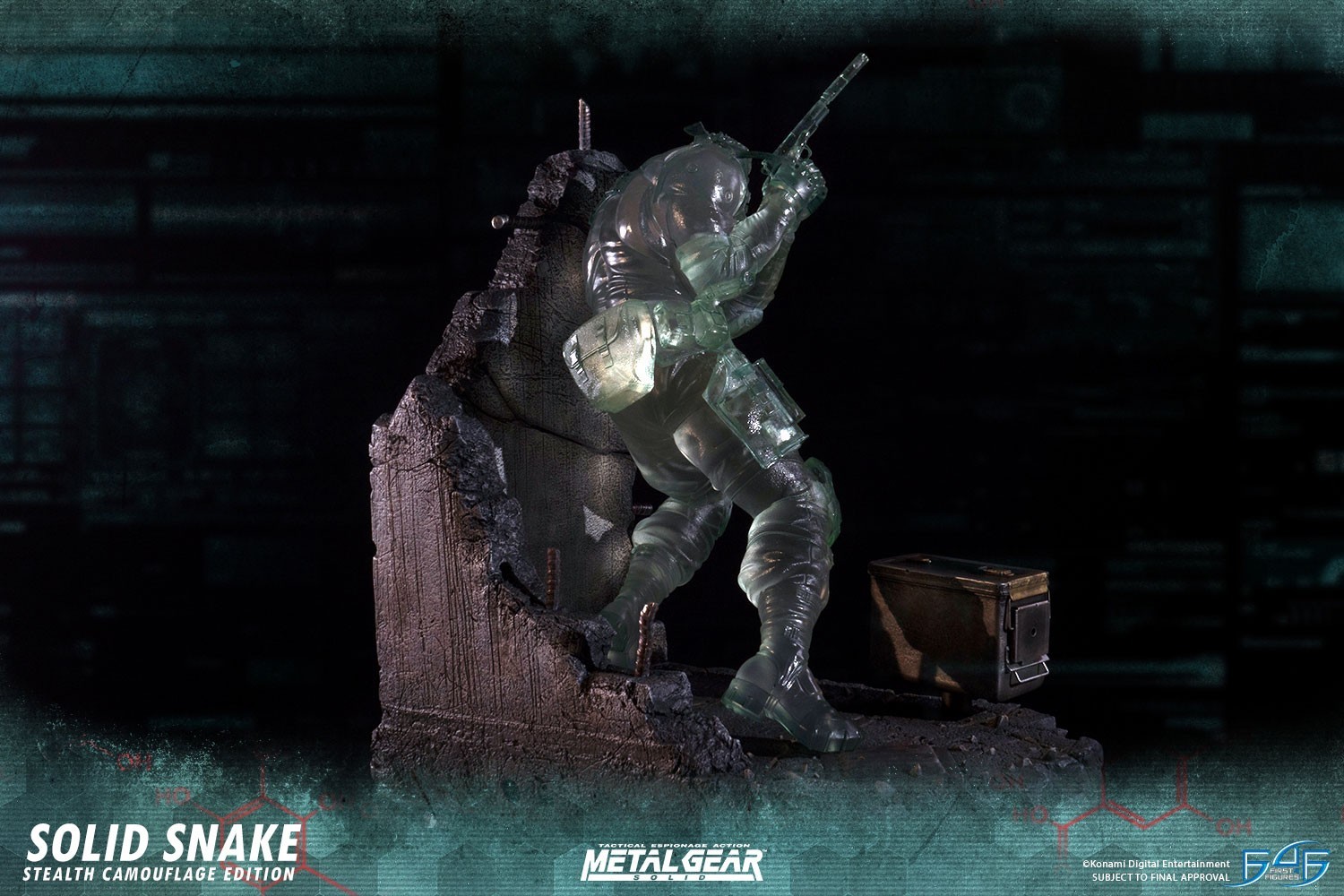 Metal Gear Solid - Solid Snake - 1/4 - Stealth Camouflage Edition (First 4 Figures) photo 18