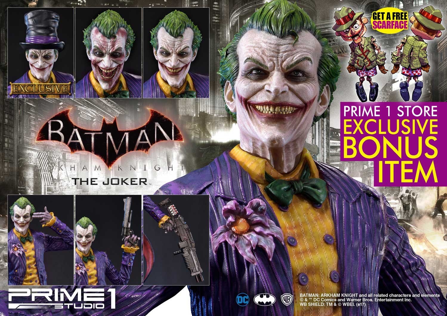 Batman: Arkham Knight - Joker - Museum Masterline Series  (MMDC-27) - 1/3 (Prime 1 Studio) photo 2