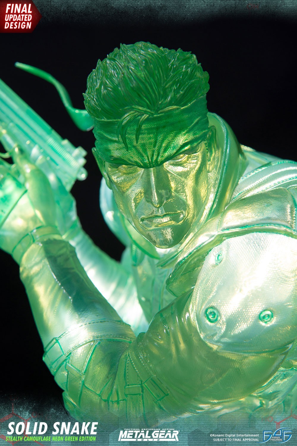 Metal Gear Solid - Solid Snake - 1/4 - Stealth Camouflage Neon Green Edition (First 4 Figures) photo 4