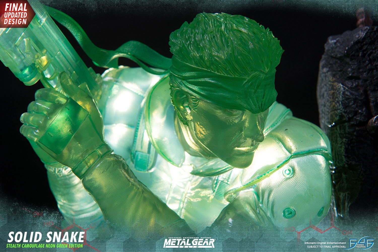 Metal Gear Solid - Solid Snake - 1/4 - Stealth Camouflage Neon Green Edition (First 4 Figures) photo 5