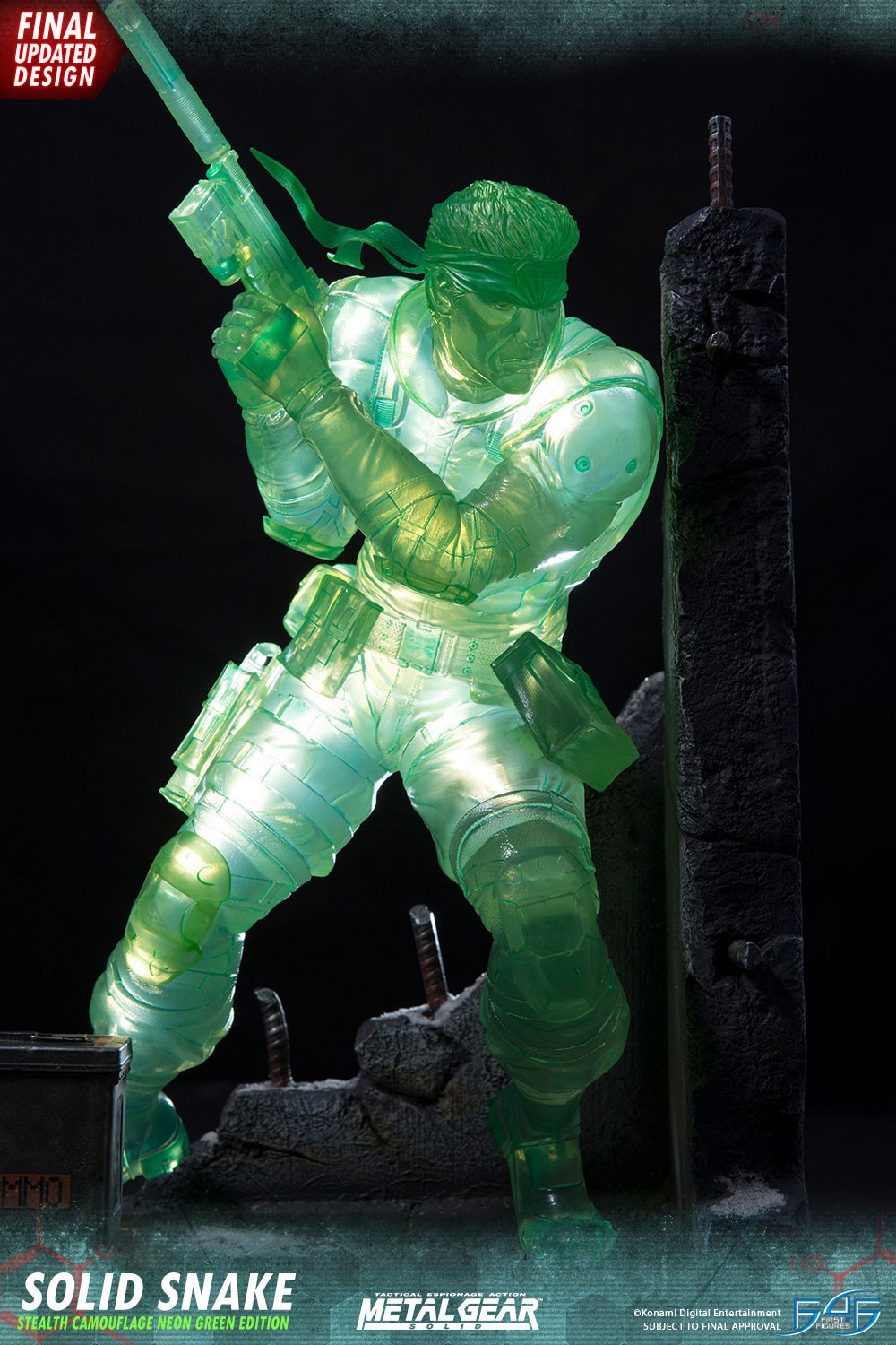 Metal Gear Solid - Solid Snake - 1/4 - Stealth Camouflage Neon Green Edition (First 4 Figures) photo 6