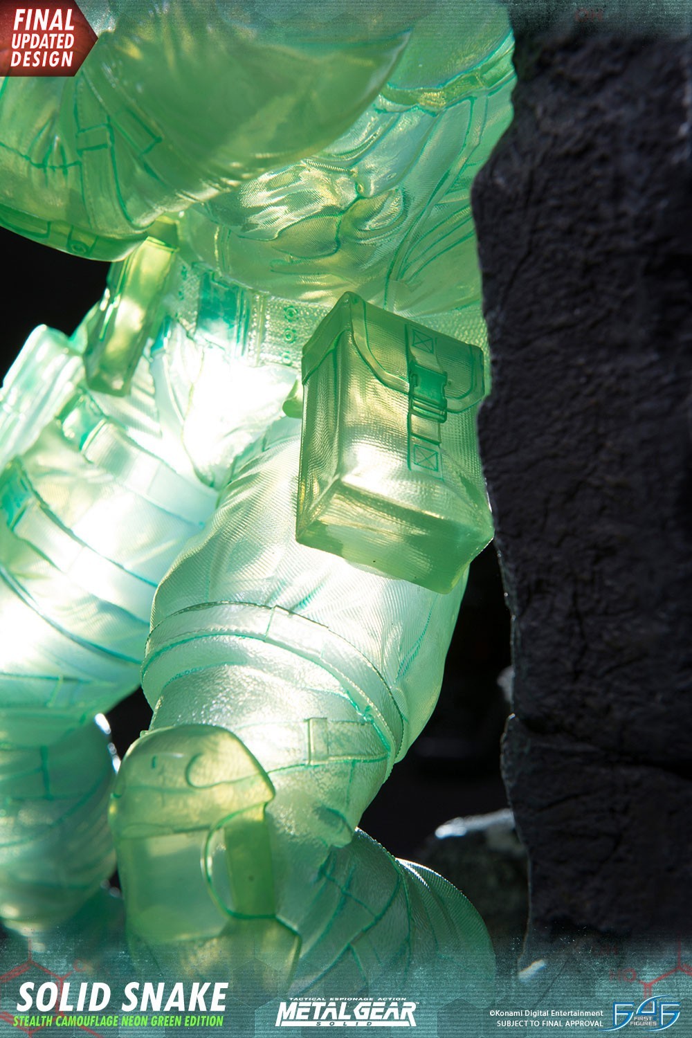 Metal Gear Solid - Solid Snake - 1/4 - Stealth Camouflage Neon Green Edition (First 4 Figures) photo 10