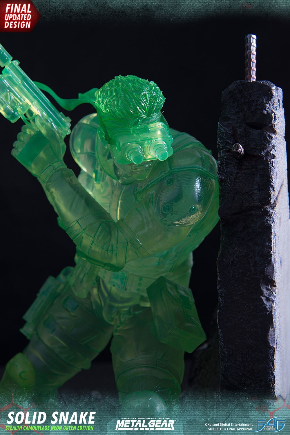 Metal Gear Solid - Solid Snake - 1/4 - Stealth Camouflage Neon Green Edition (First 4 Figures) photo 11