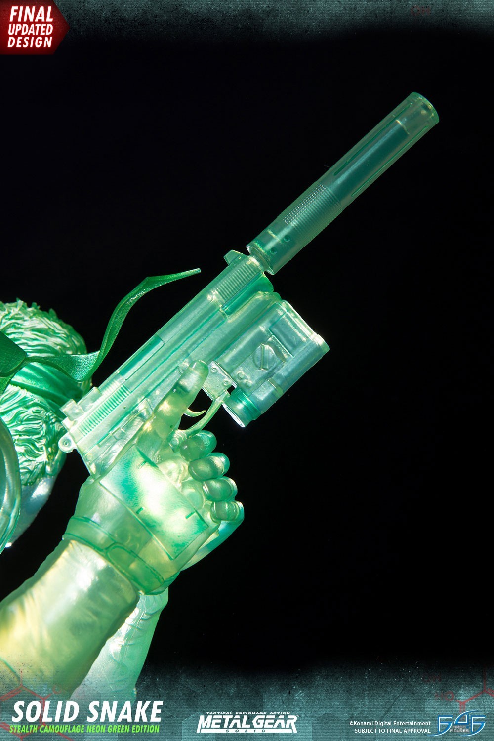 Metal Gear Solid - Solid Snake - 1/4 - Stealth Camouflage Neon Green Edition (First 4 Figures) photo 12