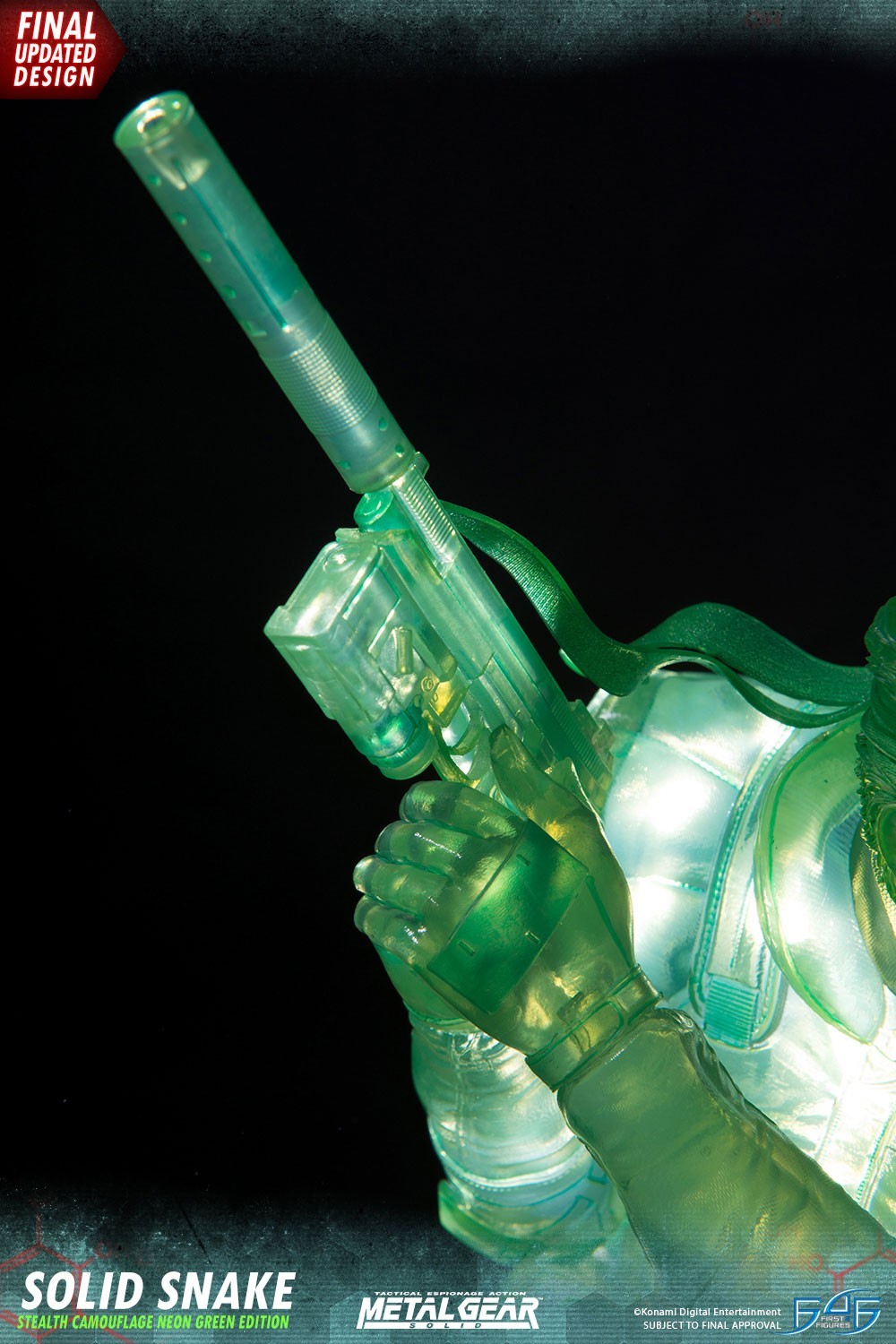 Metal Gear Solid - Solid Snake - 1/4 - Stealth Camouflage Neon Green Edition (First 4 Figures) photo 13