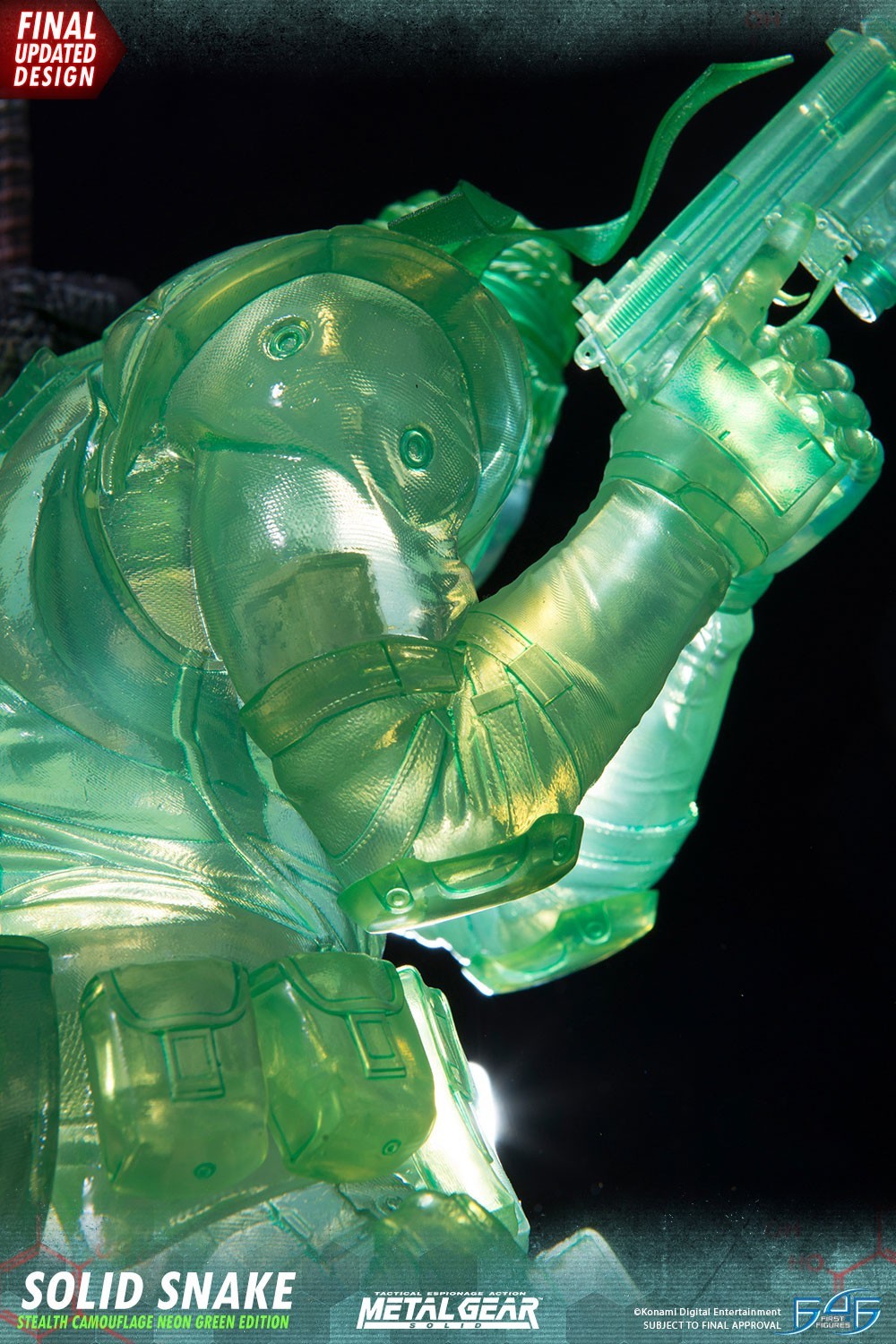 Metal Gear Solid - Solid Snake - 1/4 - Stealth Camouflage Neon Green Edition (First 4 Figures) photo 15