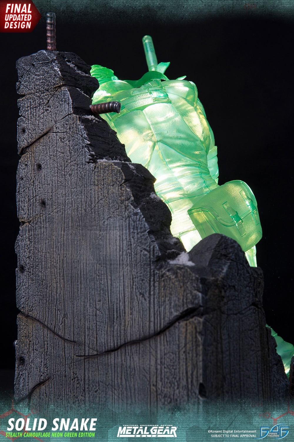 Metal Gear Solid - Solid Snake - 1/4 - Stealth Camouflage Neon Green Edition (First 4 Figures) photo 16