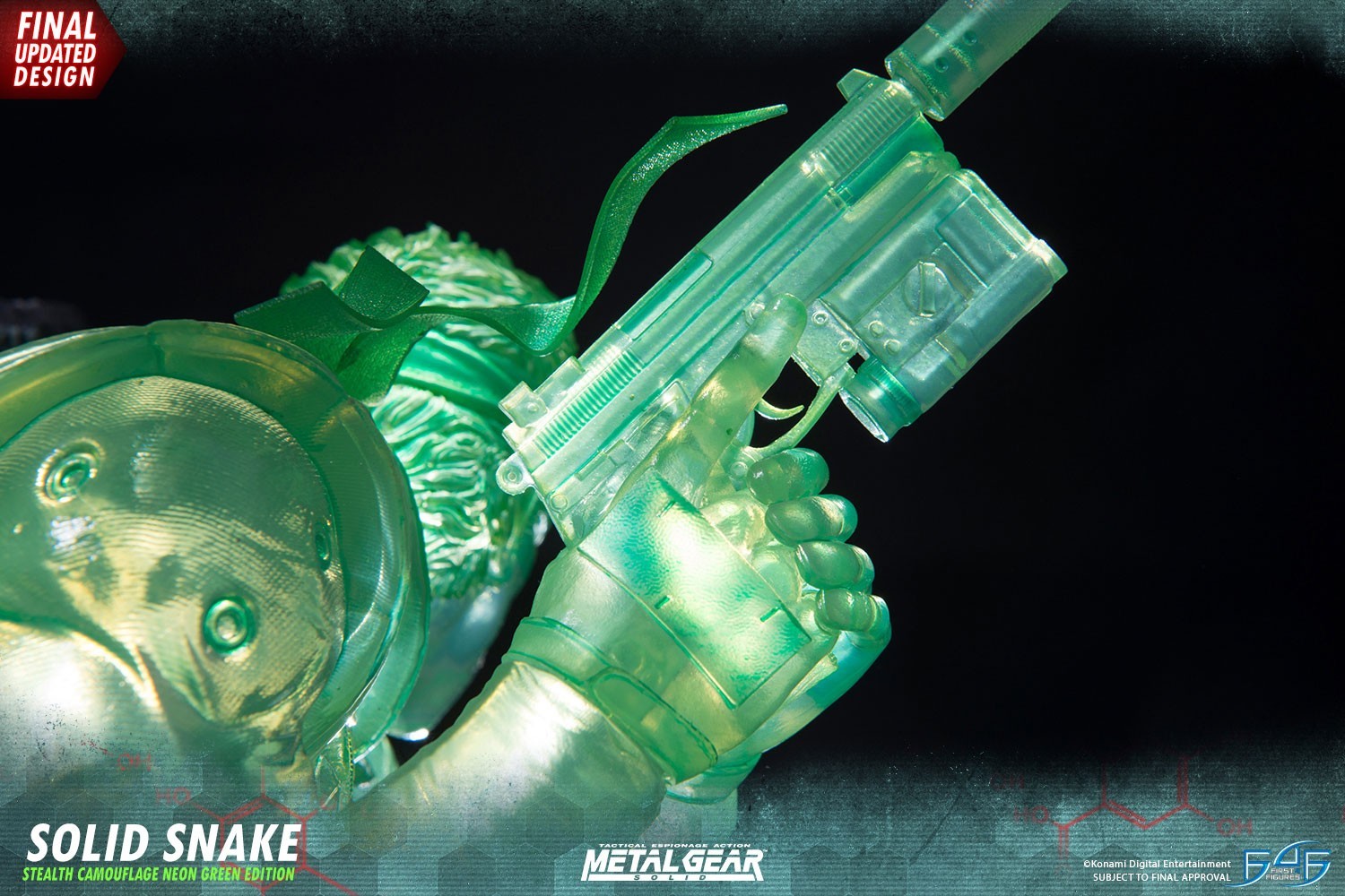 Metal Gear Solid - Solid Snake - 1/4 - Stealth Camouflage Neon Green Edition (First 4 Figures) photo 22