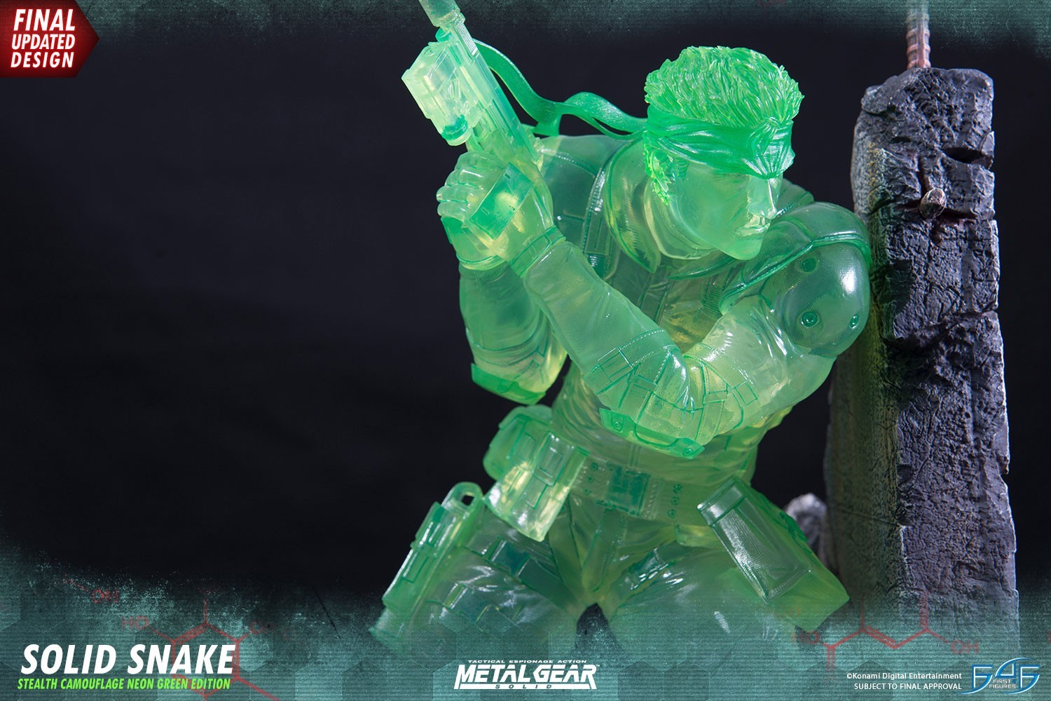 Metal Gear Solid - Solid Snake - 1/4 - Stealth Camouflage Neon Green Edition (First 4 Figures) photo 25