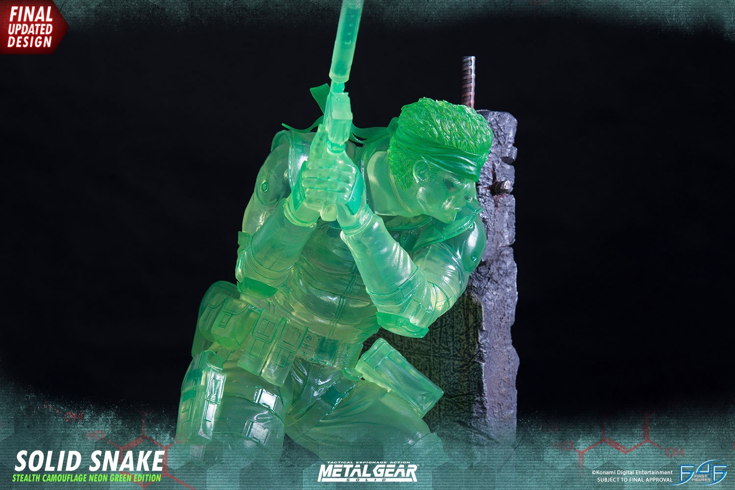 Metal Gear Solid - Solid Snake - 1/4 - Stealth Camouflage Neon Green Edition (First 4 Figures) photo 26