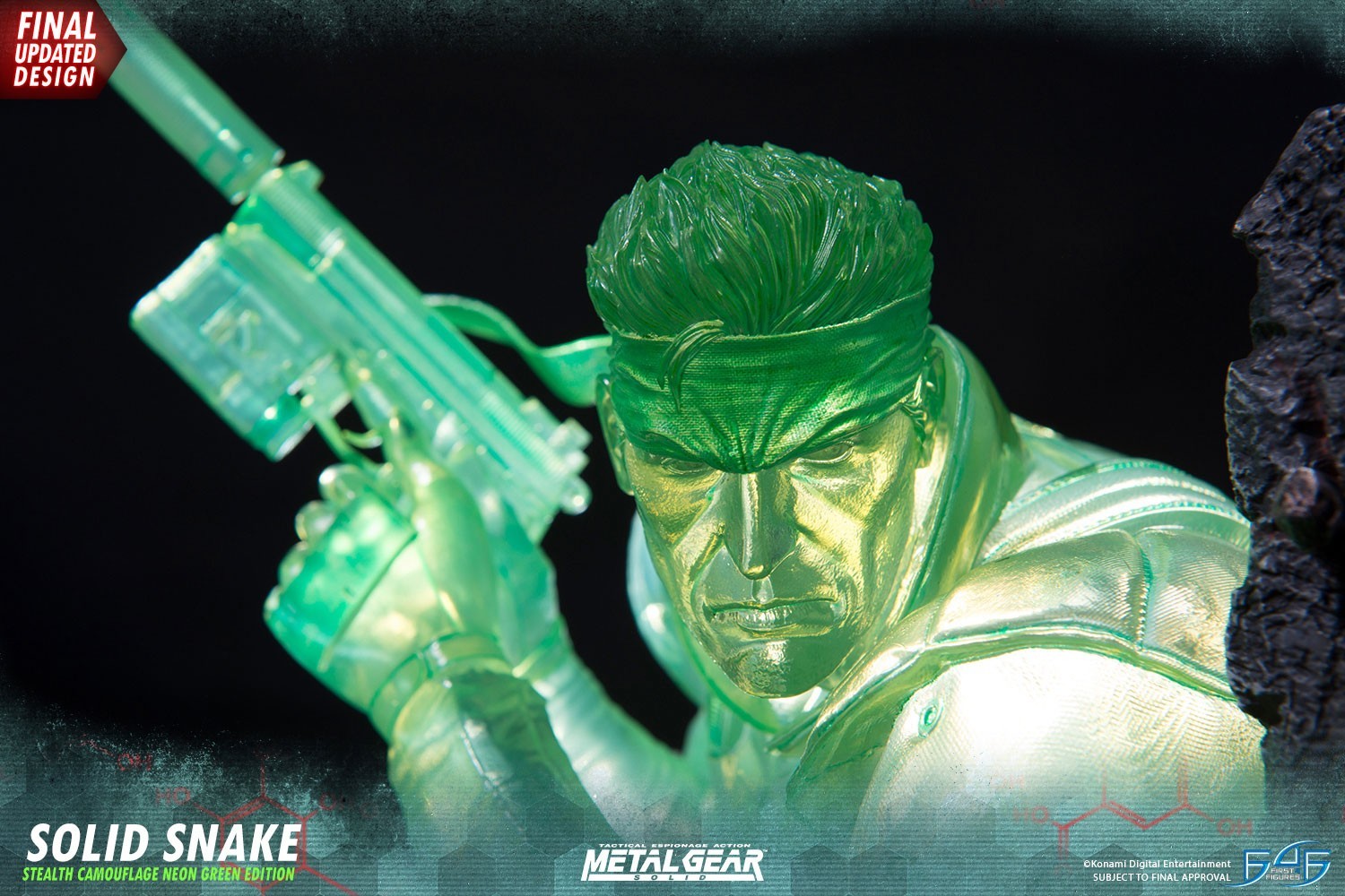 Metal Gear Solid - Solid Snake - 1/4 - Stealth Camouflage Neon Green Edition (First 4 Figures) photo 27