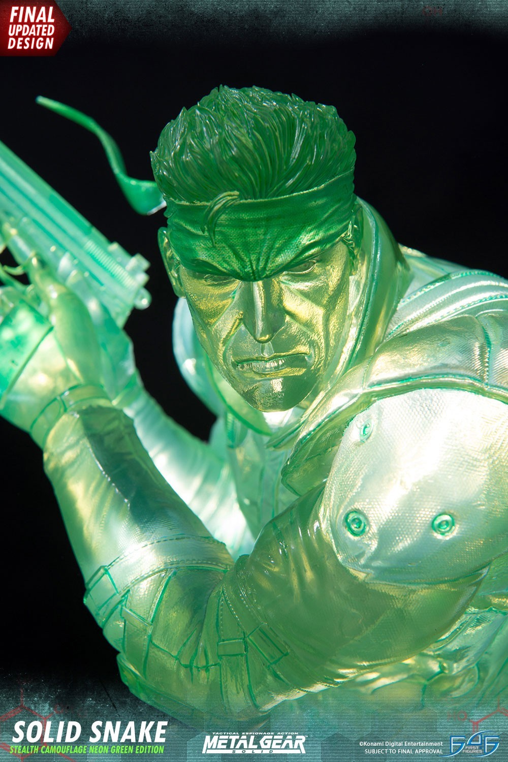 Metal Gear Solid - Solid Snake - 1/4 - Stealth Camouflage Neon Green Edition (First 4 Figures) photo 28