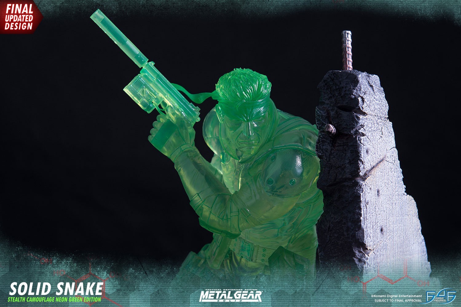 Metal Gear Solid - Solid Snake - 1/4 - Stealth Camouflage Neon Green Edition (First 4 Figures) photo 30
