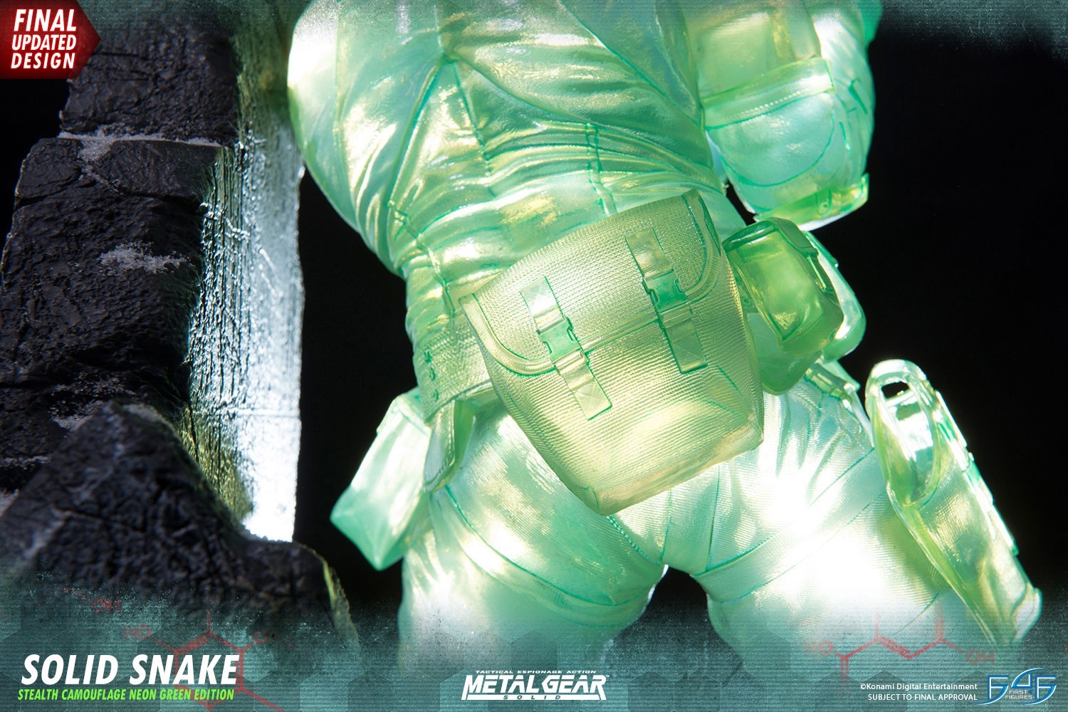Metal Gear Solid - Solid Snake - 1/4 - Stealth Camouflage Neon Green Edition (First 4 Figures) photo 33