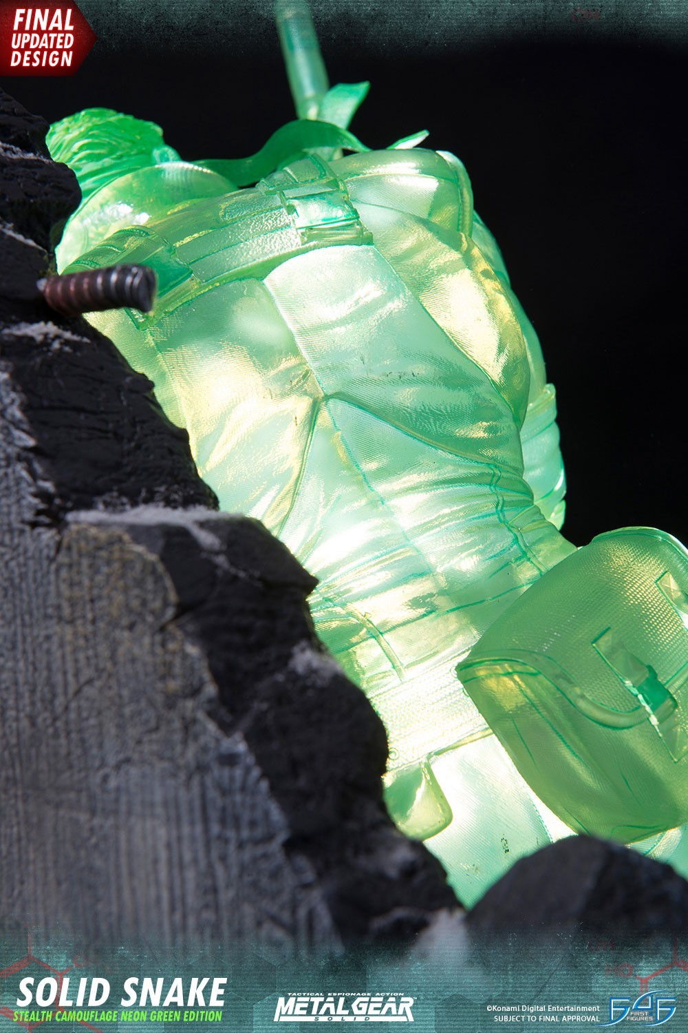 Metal Gear Solid - Solid Snake - 1/4 - Stealth Camouflage Neon Green Edition (First 4 Figures) photo 34