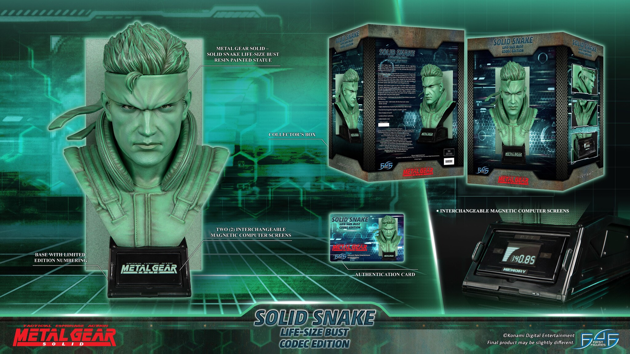 Metal Gear Solid - Solid Snake - Bust - Life-Size Bust - 1/1 - Codec Edition (First 4 Figures) photo 2